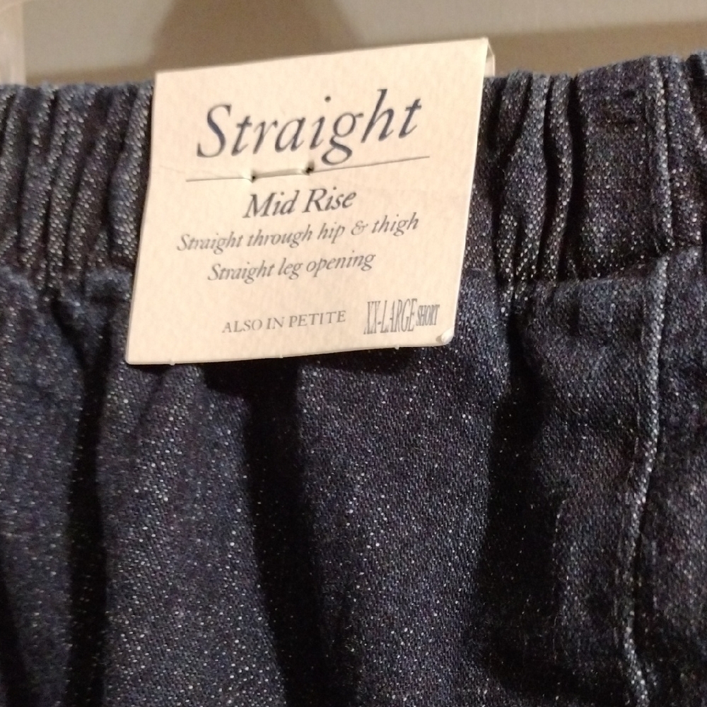 Croft & Barrow Women's Dark Blue Chinos - Picture 6 of 7